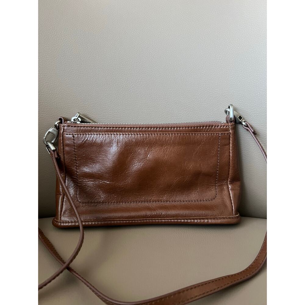Hobo International Bag CADENCE Leather Crossbody Small Purse Brown - Picture 2 of 9